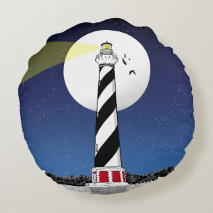 Coussins Ronds ILLUSTRATION DU phare de Cape Hatteras