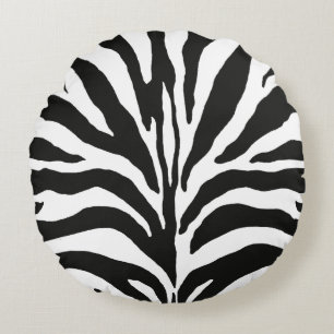 Coussins Ronds Impression Zebra