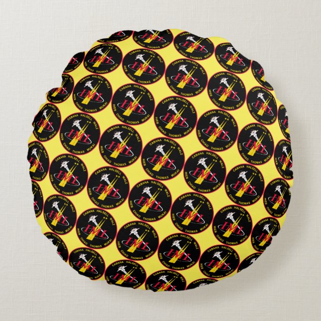 Coussins Ronds Insigne de mission STS-65 Jeu d'oreiller (Devant)