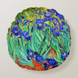 Coussins Ronds Irises par Vincent Van Gogh