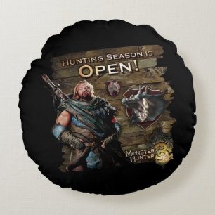 Coussins Ronds Ironbeard McCullough, saison de chasse est ouvert