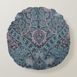 Coussins Ronds Ispahan Vintage Blue Motif par William Morris