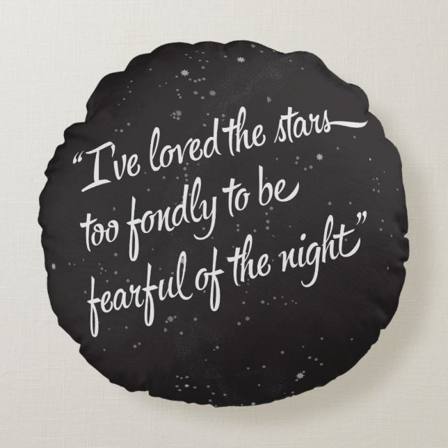 Coussins Ronds J'ai aimé les étoiles (Devant)