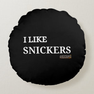 Coussins Ronds j'aime snickers