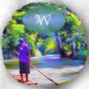 Coussins Ronds Jamaïcain River Raft Ride J001