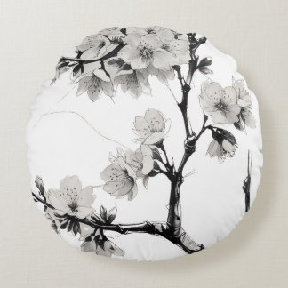 Coussins Ronds Japanese Cherry Blossom Sakura