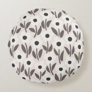 Coussins Ronds Jardin de Chalkflower Calme Neutre