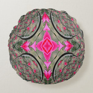 Coussins Ronds Jardin rose......