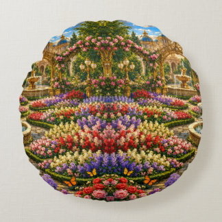 Coussins Ronds Jardin royal enchanté