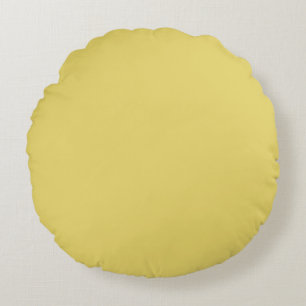 Coussins Ronds Jaune Arylide (couleur unie)