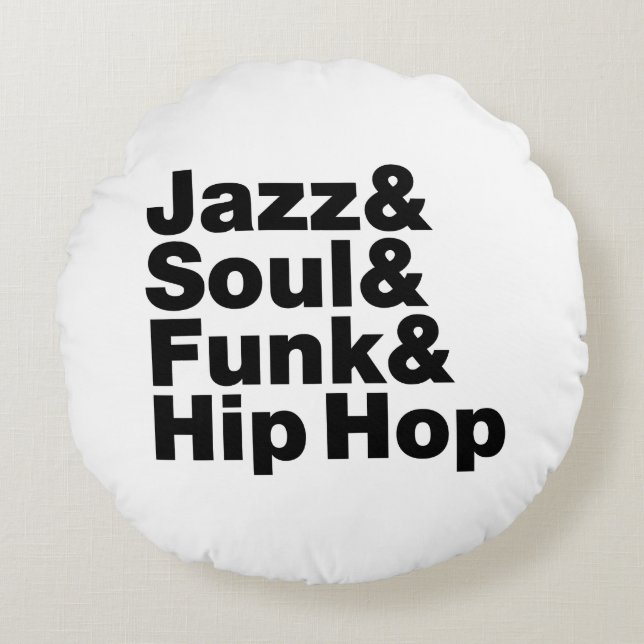Coussins Ronds Jazz & Soul & Funk & Hip hop (Devant)