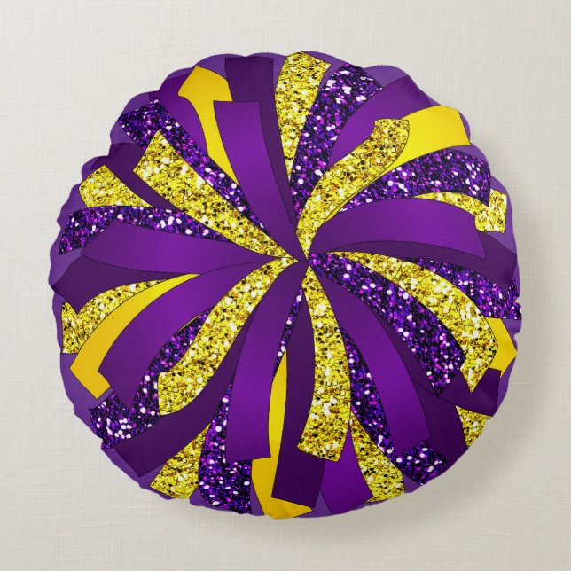 Coussins Ronds Jeu Oreiller Pom-pom girl Pom Pom personnalisé (Devant)