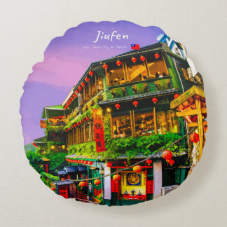 Coussins Ronds Jiufen, Taïwan - Ancienne Maison de Thé