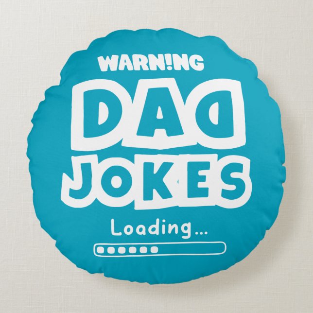 Coussins Ronds Jote Design Papa Blague Chargement Pour Fête des p (Devant)