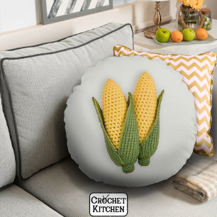 Coussins Ronds Jouer Chic Grand-mère Jardin moderne Crochet Corn