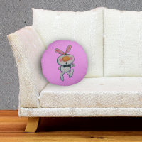 Joues Rosy Bunny Blanches Pouces Haut Inscription 