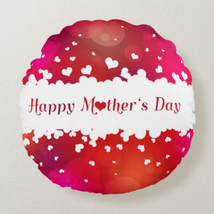Coussins Ronds Jovely Happy Mother's Day Hearts