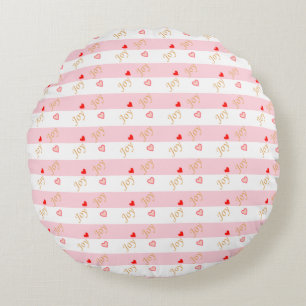 Coussins Ronds Joy Heart Motif