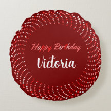 Joyeux texte d'anniversaire avec les coeurs rouges