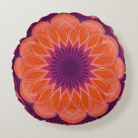 Kaleidoscope à fleurs orange et violet