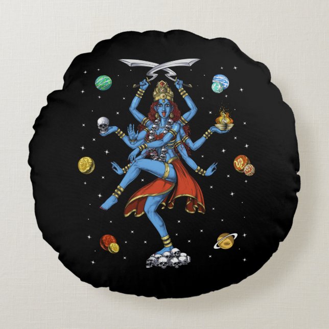 Coussins Ronds Kali Hindu (Devant)
