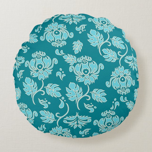 Coussins Ronds Kamaole Hawaii Tropical Protea Floral Reversible (Devant)