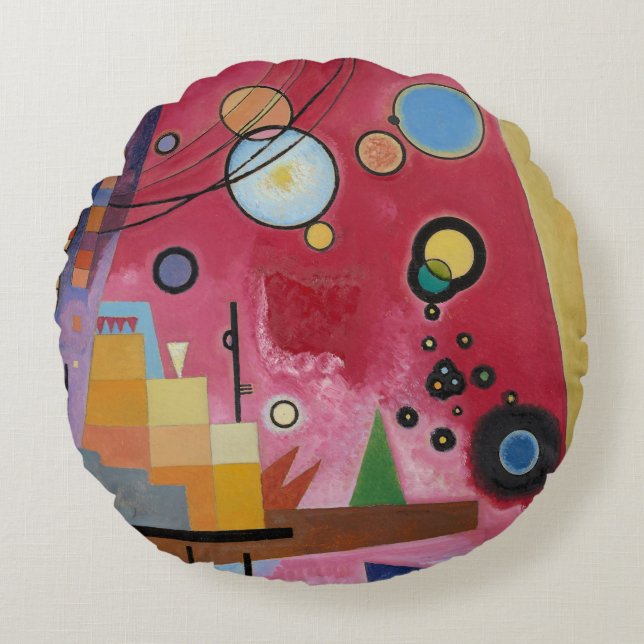 Coussins Ronds Kandinsky - Rouge lourd (Devant)