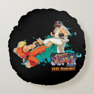 Coussins Ronds Ken contre Ryu 2