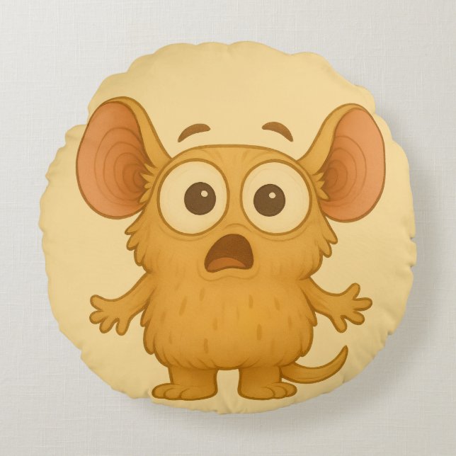 Coussins Ronds Klix Kissen – Das ADHS-Monster der Ablenkung (Devant)