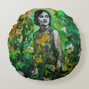 Coussins Ronds La Dame Mystère