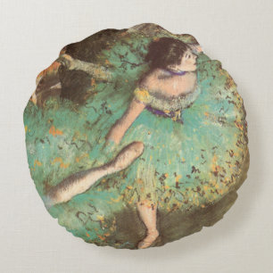 Coussins Ronds La danseuse verte d'Edgar Degas, Ballet Vintage