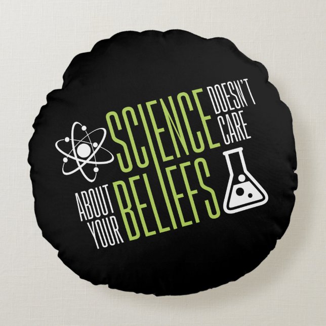 Coussins Ronds La Science ne s'inquiète pas (Devant)