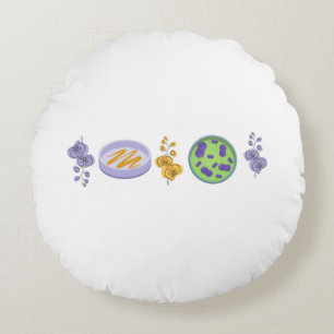 Coussins Ronds Lab Glassware and Flowers 2022