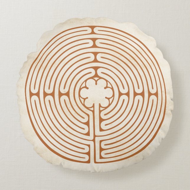 Coussins Ronds Labyrinthe de Chartres (Devant)