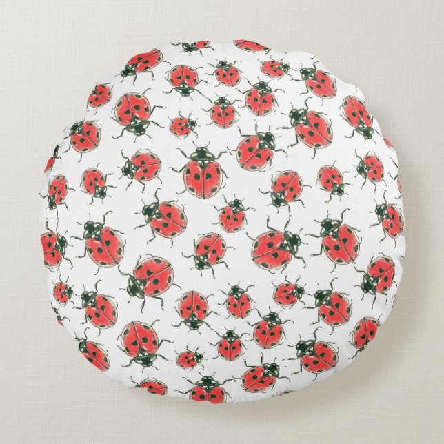 Coussins Ronds Ladybugs (Devant)