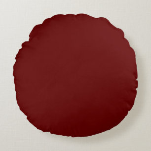 Coussins Ronds Laine de marron solide