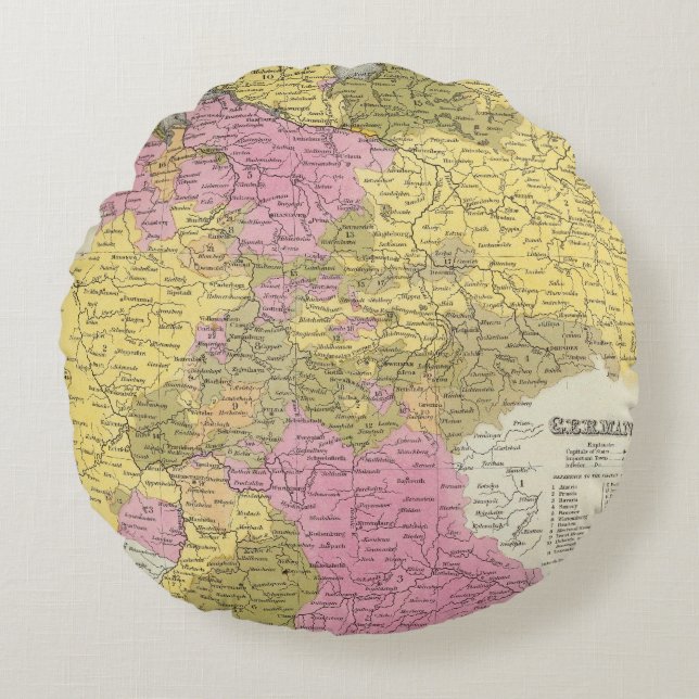 Coussins Ronds L'Allemagne 13 (Devant)