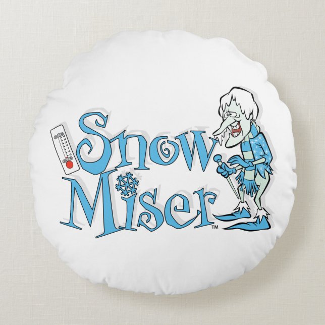 Coussins Ronds L'ANNÉE SANS SANTA CLAUS™ | Snow Miser (Devant)
