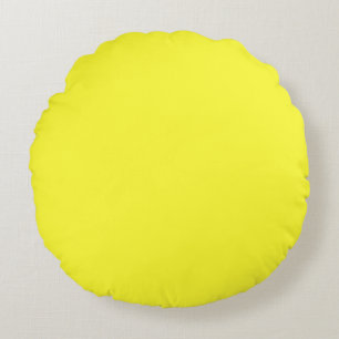 Coussins Ronds Lanzarote Citron Acide Néon Jaune Romance Tropical