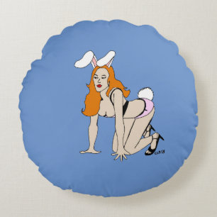 Coussins Ronds lapin lancer oreiller