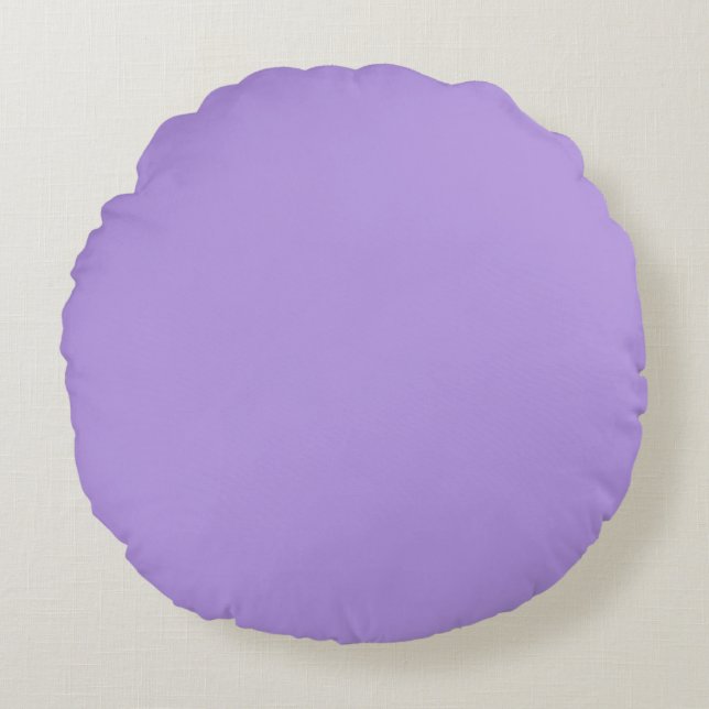 Coussins Ronds Lavande, couleur solide, (Devant)