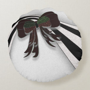 Coussins Ronds Le Bow de Noël -