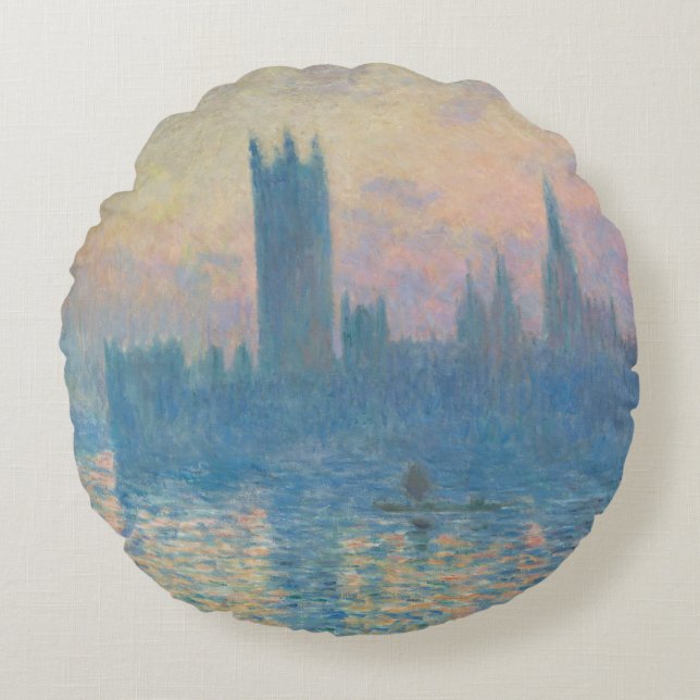 Coussins Ronds Le coucher du soleil des Chambres de Claude Monet (Devant)