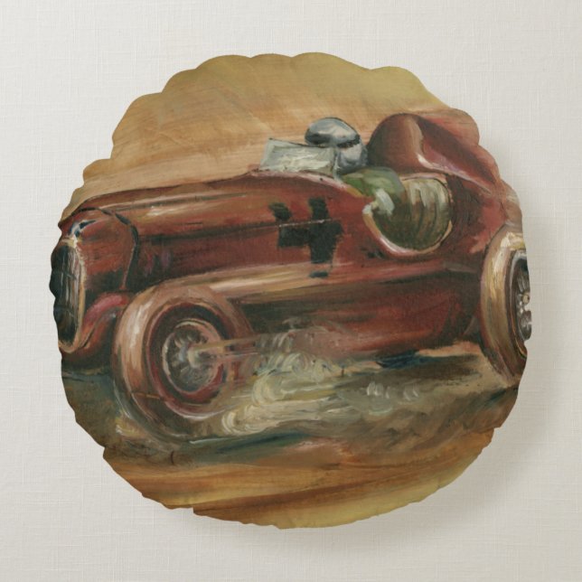 Coussins Ronds Le Mans Racecar par le harpiste d'Ethan (Devant)