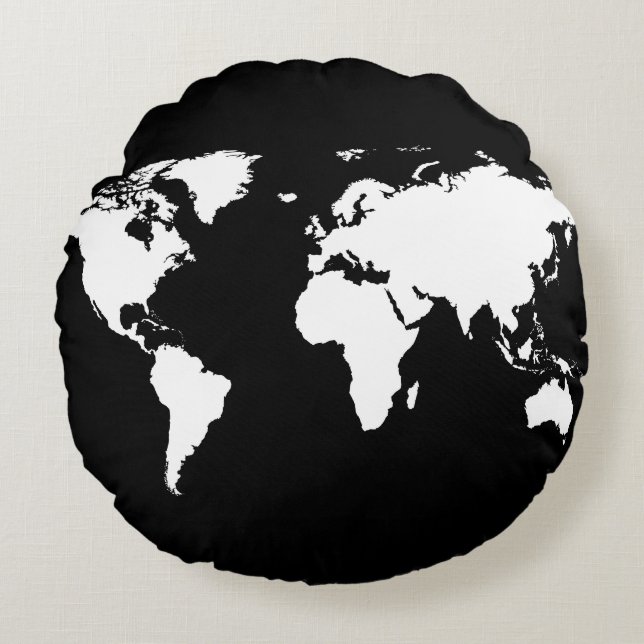 Coussins Ronds le monde (Devant)