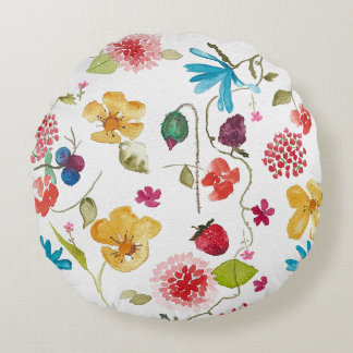 Coussins Ronds Lecteur de fleurs