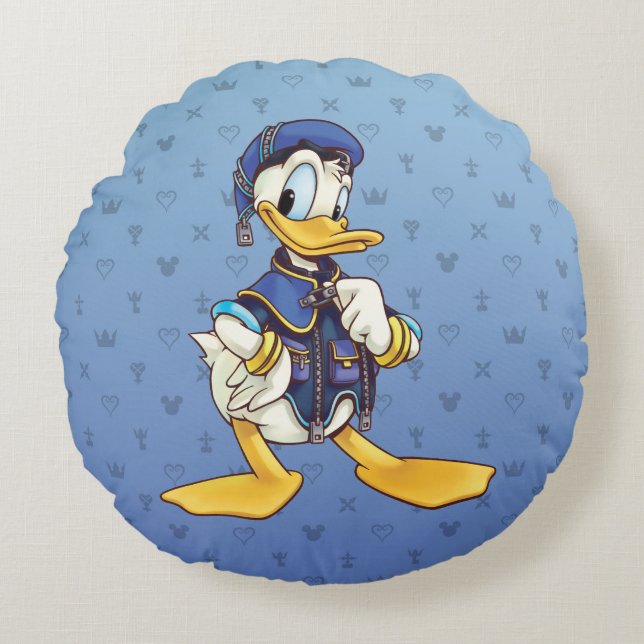 Coussins Ronds Les Coeurs du Royaume| Magicien royal Donald Duck (Devant)
