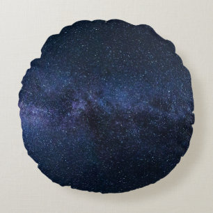 Coussins Ronds Les étoiles dans la voie lactée