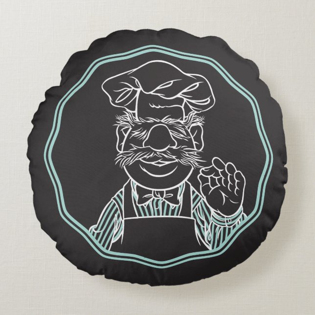 Coussins Ronds Les Muppets| Chef encadré (Devant)