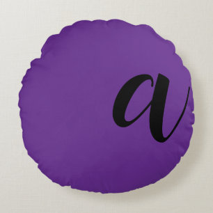 Coussins Ronds Lettre initiale de monogramme moderne